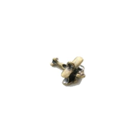 Zawieszka metalowa Charms ScrapBerry's Samolot Brąz, 20mm - 2